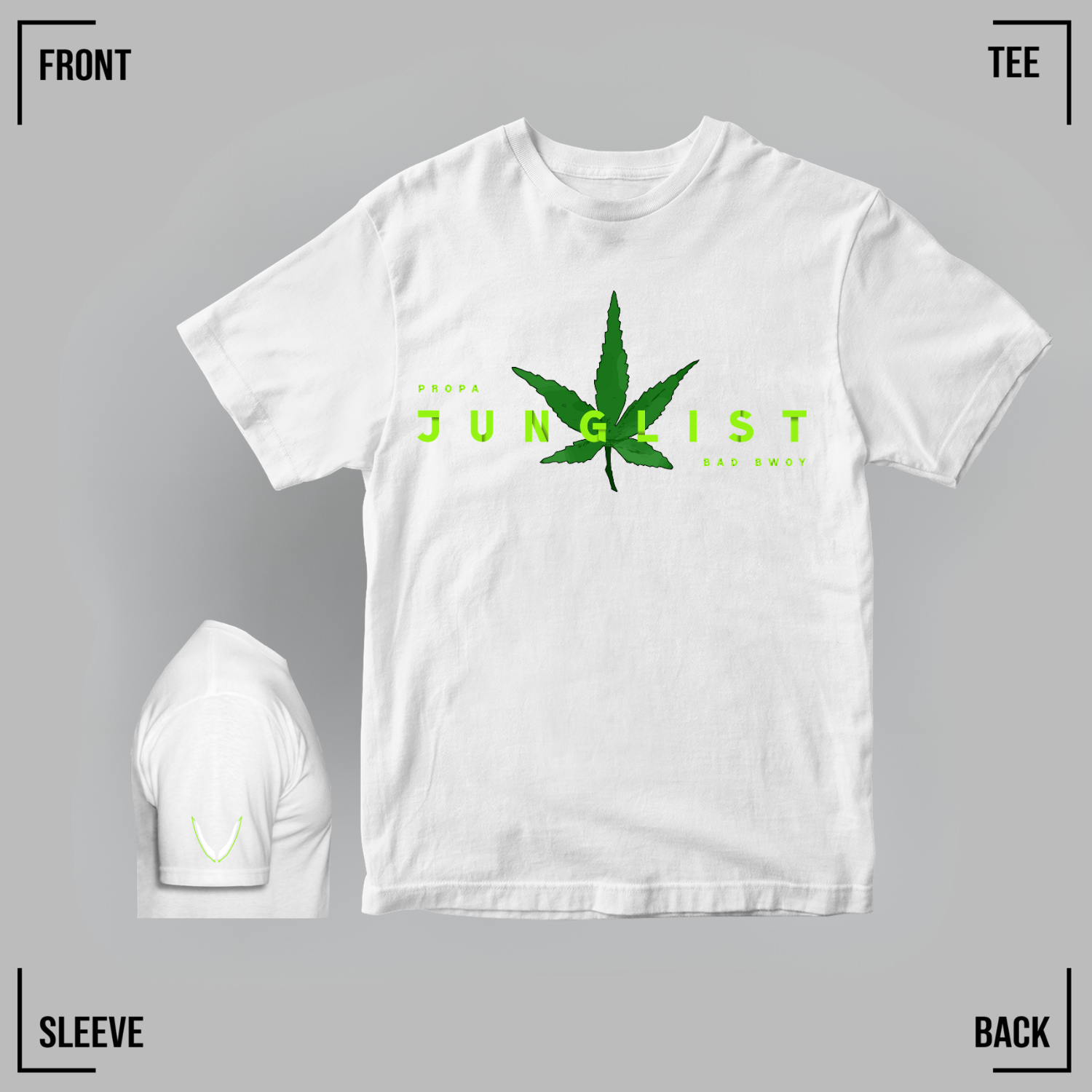 BAD BWOY JUNGLIST White Tee Unisex