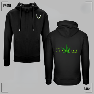 BAD BWOY JUNGLIST Black Zip Hoodie Unisex