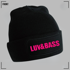 Luv&Bass (Hot Pink on Black) Bucket Hat Unisex