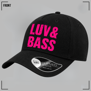 LUV&BASS (Hot Pink On black) Cap Unisex
