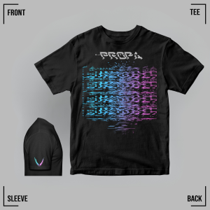 PROPA GLITCH Black Tee Unisex