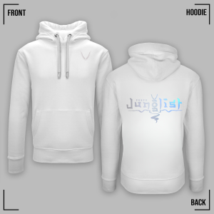 PROPA JUNGLIST (Grey Blue) White Hoodie Unisex