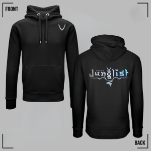 PROPA JUNGLIST (Grey Blue) Black Hoodie Unisex