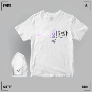 PROPA JUNGLIST (Grey Pink) White Tee Unisex