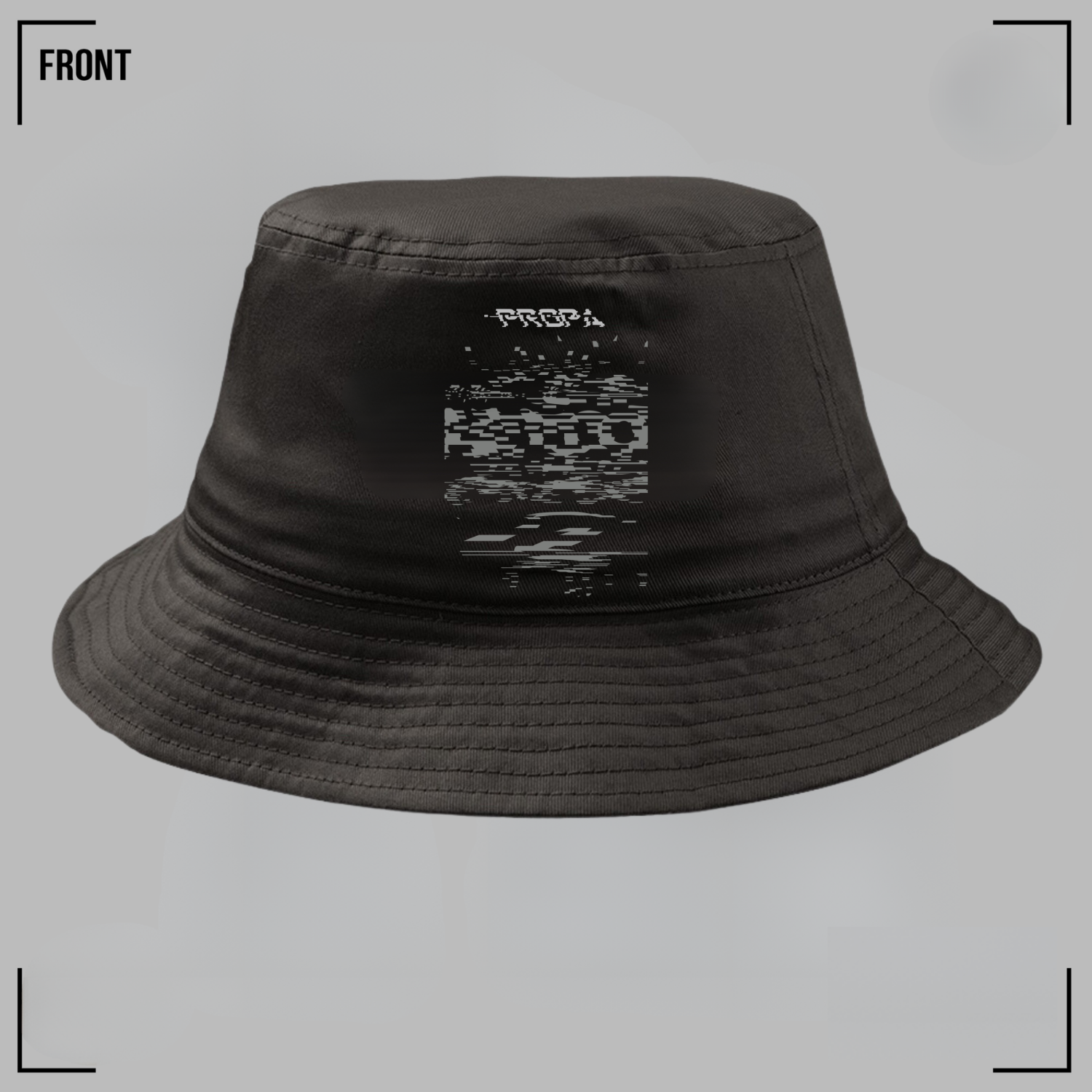 PROPA STATIC Black Bucket Hat Unisex