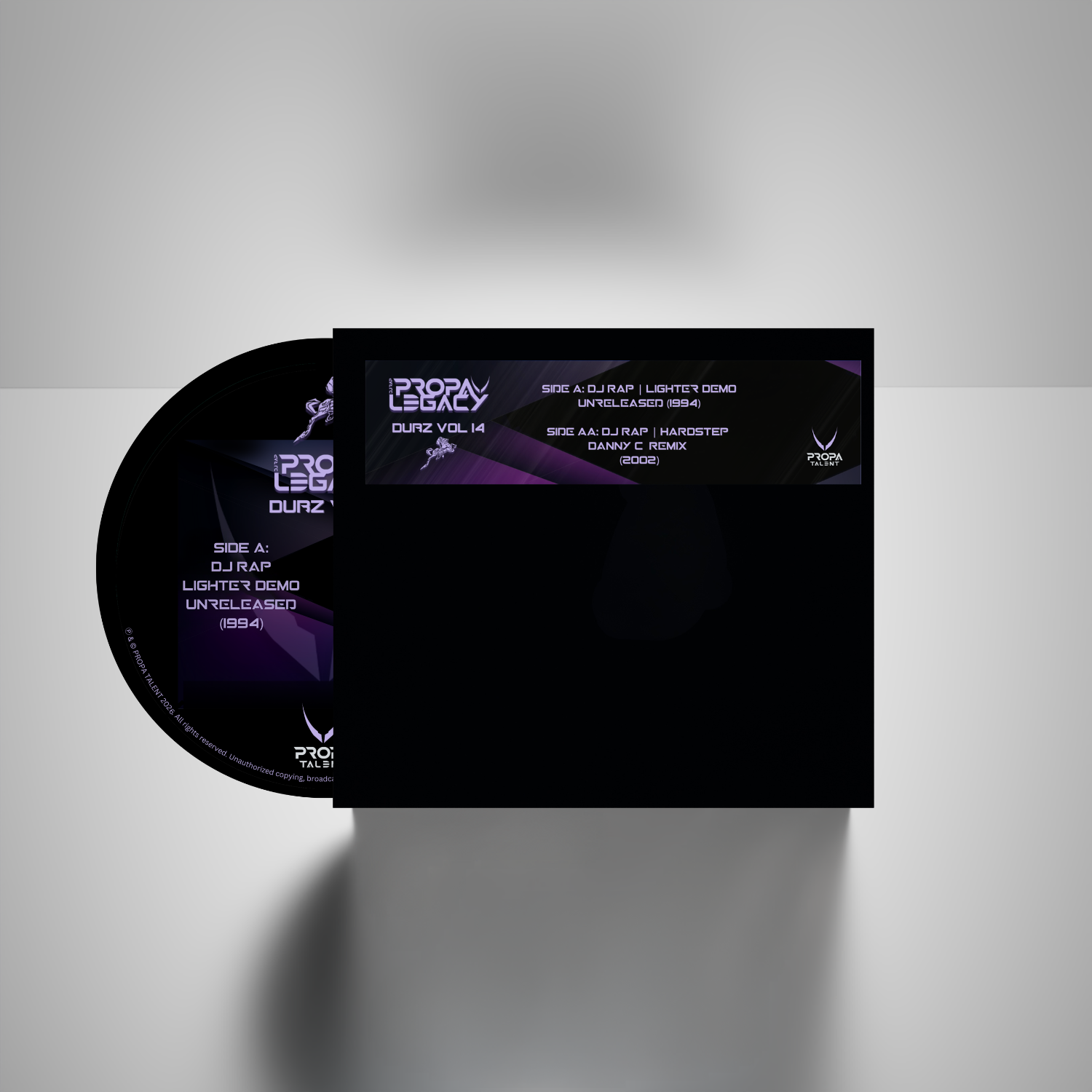 Propa Dubz 14 - DJ Rap - Side A 'Lighter Demo' (1994) Side B 'Danny C Hardstep Remix' (2002)